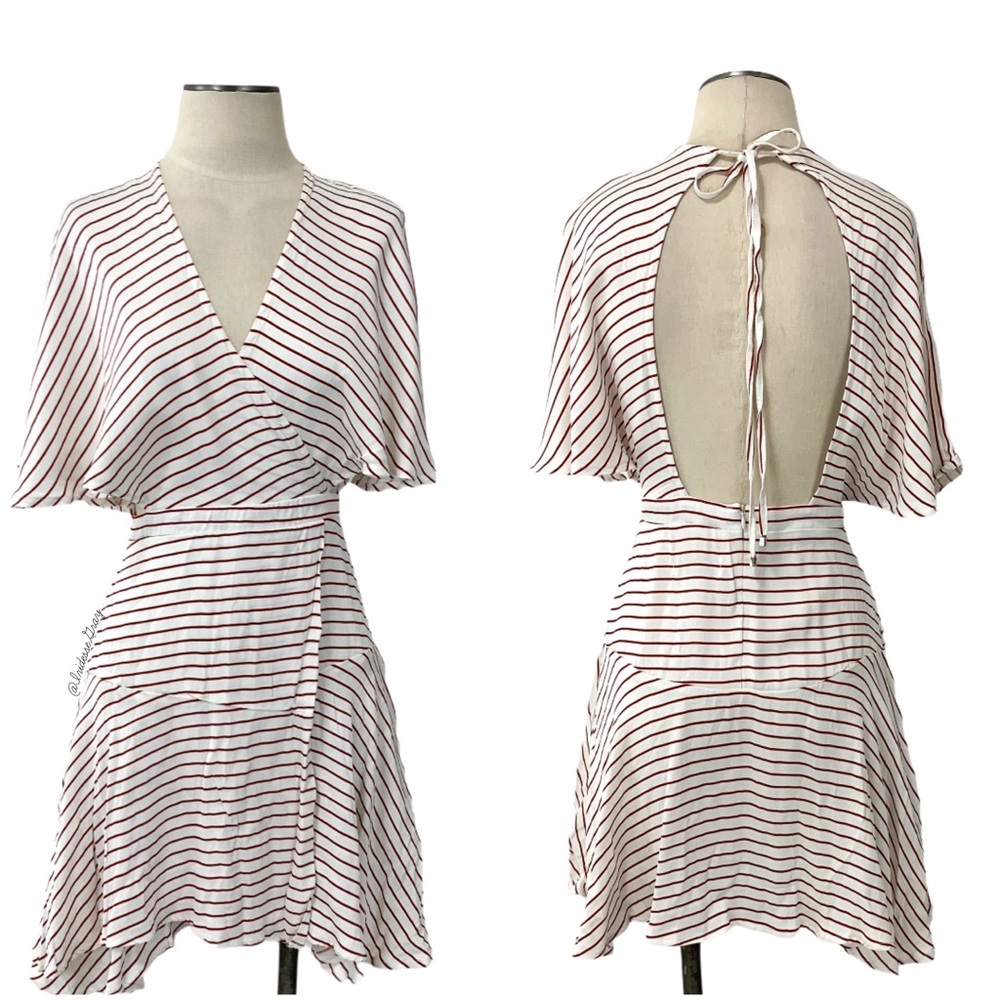 Faithfull the Brand Alto Muse Red Stripe Dress 4